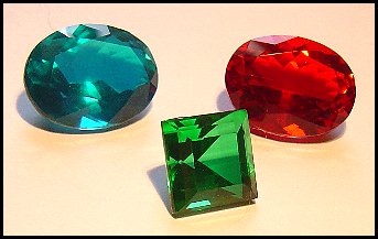 Center-fused Color Treated Gemstones