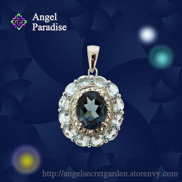 gemstone radiation - London Blue topaz