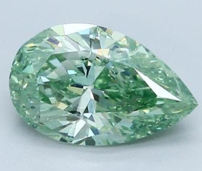 HPHT-treated fancy green diamond