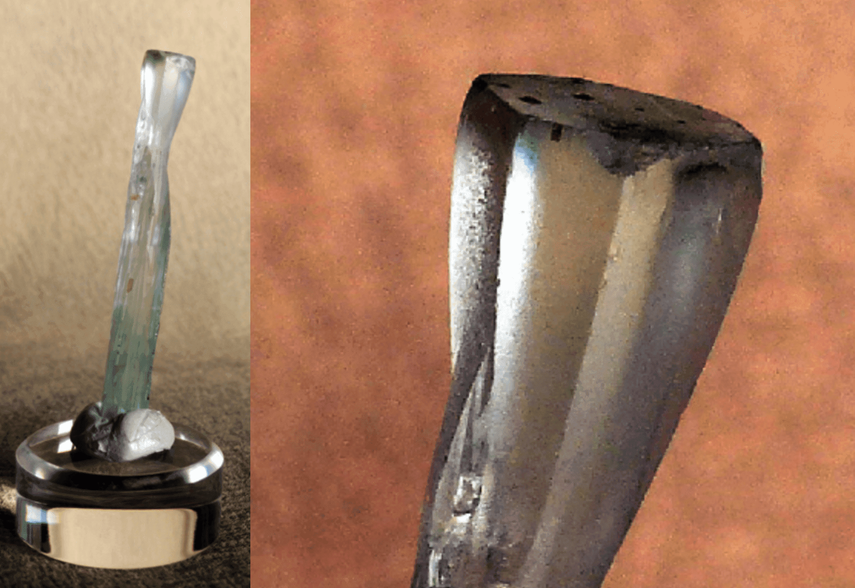 unusually terminated aquamarine - Afghanistan