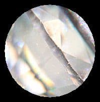 distinguishing diamonds - glassy CZ girdle