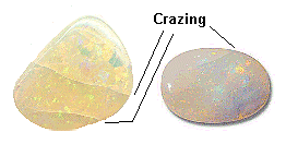 crazing in opal gems