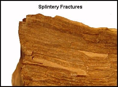 gemstone physical properties - splintery fracture