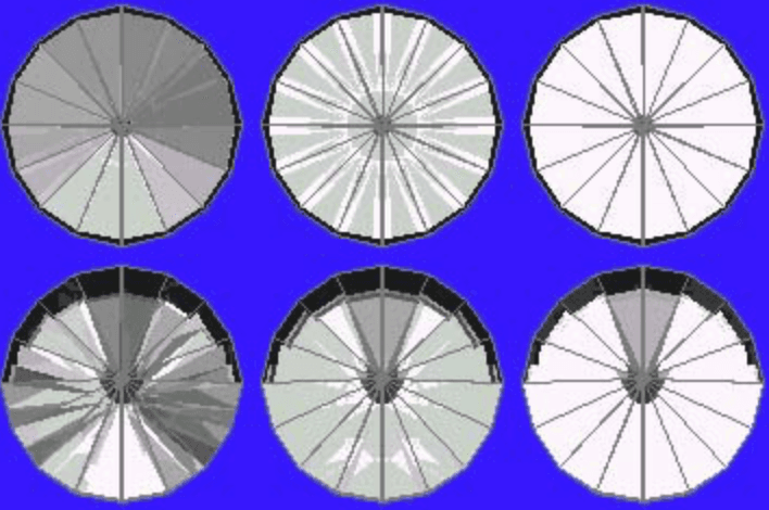 42° Pavilion and 13° Crown Ray Traces