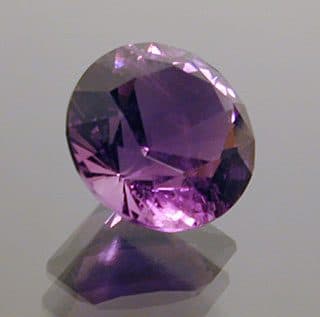 Split Mains Round Brilliant Cut Amethyst