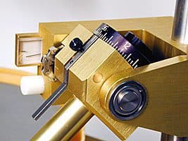 Close up of Ultra tec angle dial and cheater.