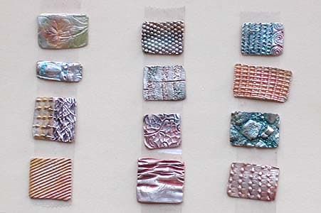 precious metal clay - textures 2