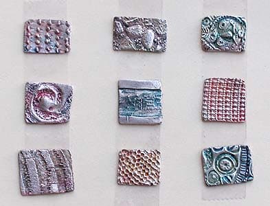 precious metal clay - textures 3