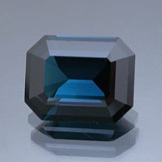 Modified Emerald Cut Indicolite Tourmaline