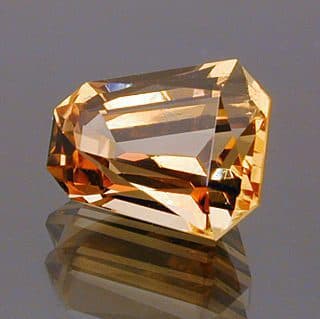 Custom Bullet Shape Cut Imperial Topaz