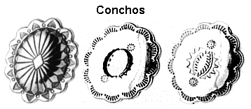 jewelry attachments and findings - conchos