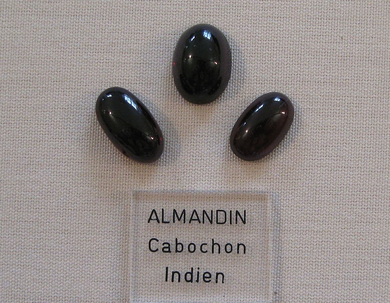 almandine garnet cabochons - India