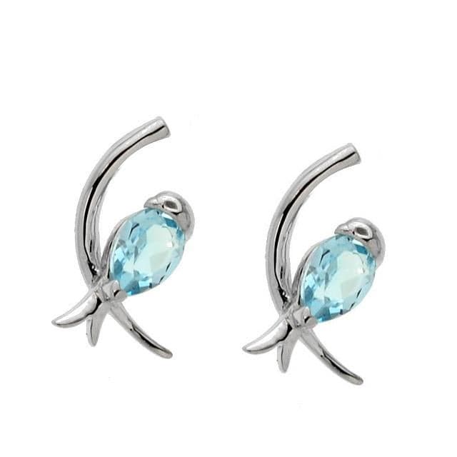 Sky Blue topaz earrings
