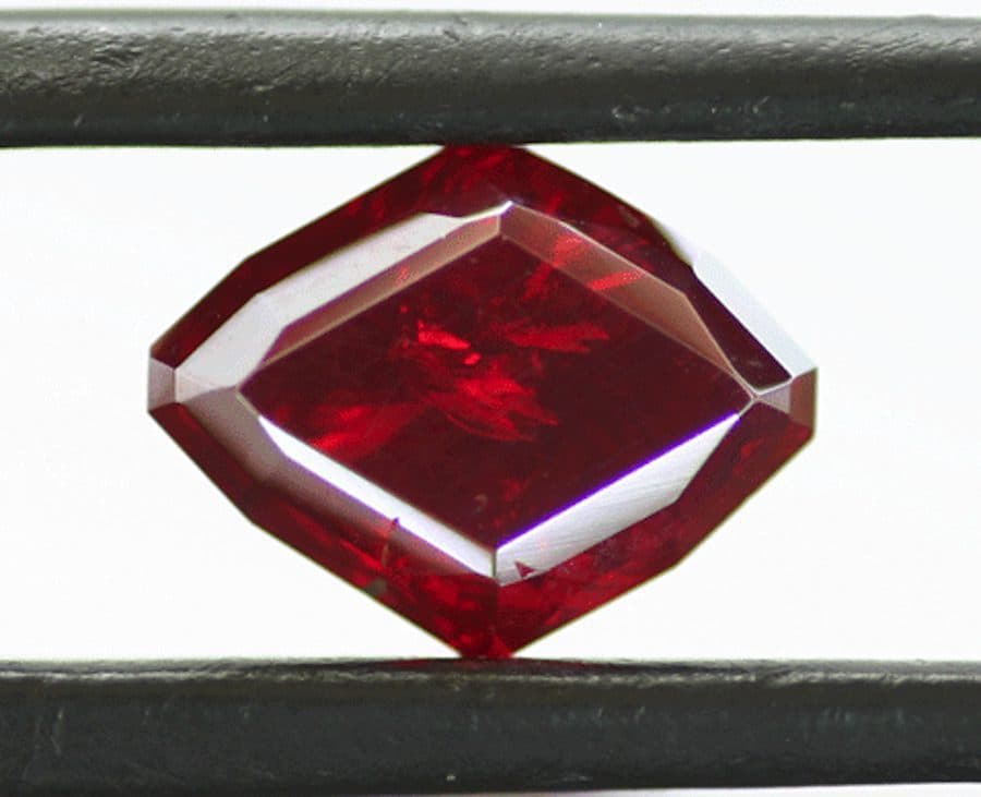 Custom shield-cut proustite 2 - Chile