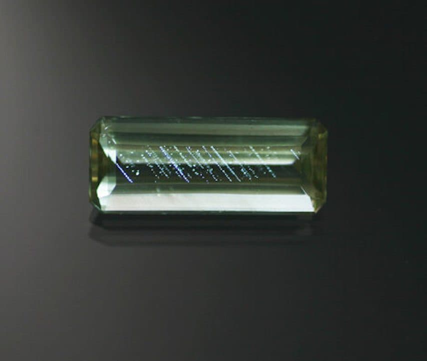 step-cut apatite 3 - gem grading
