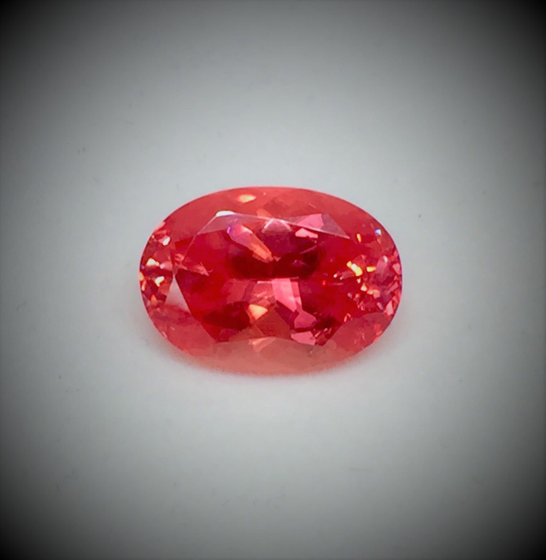 Colorado gemstones - faceted rhodochrosite