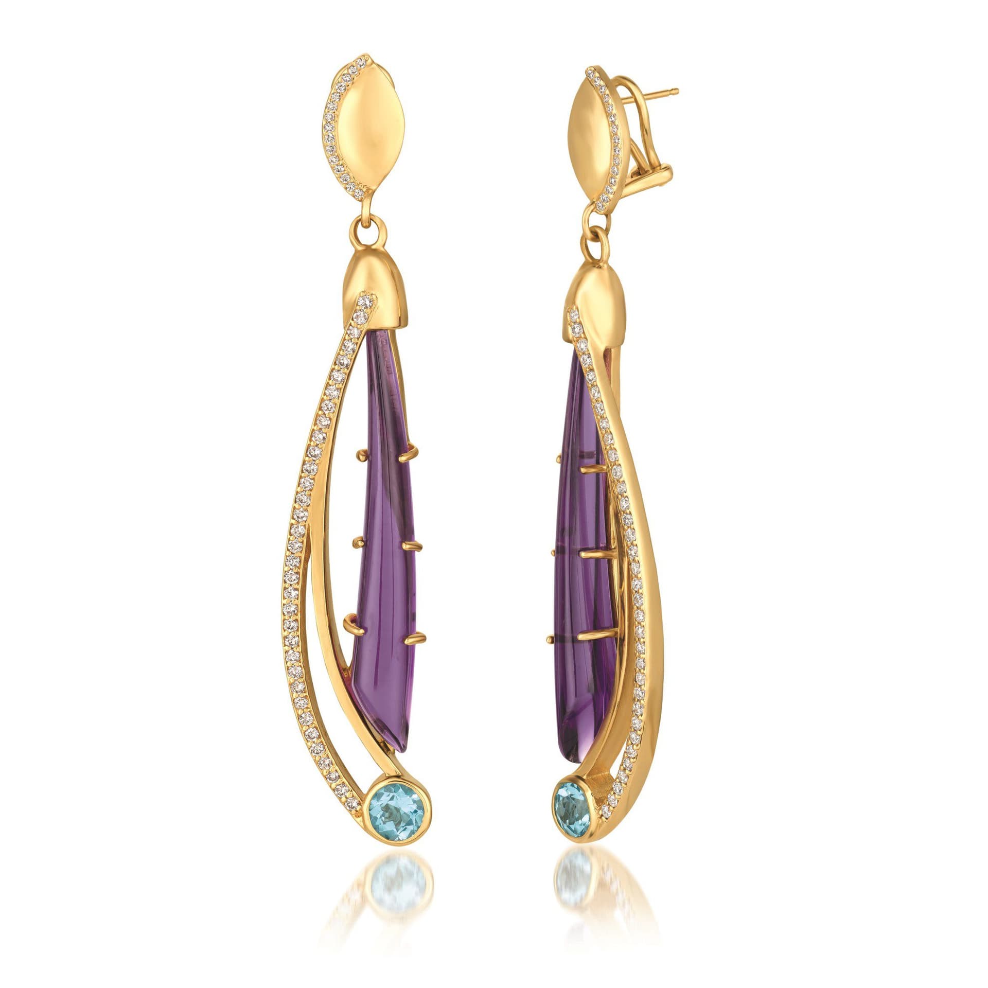 amethyst buying guide - earrings