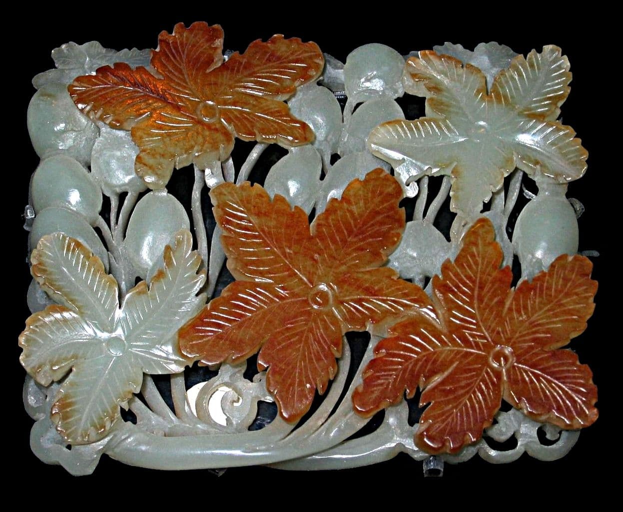 jade buying - grape ornament Jin dynasty