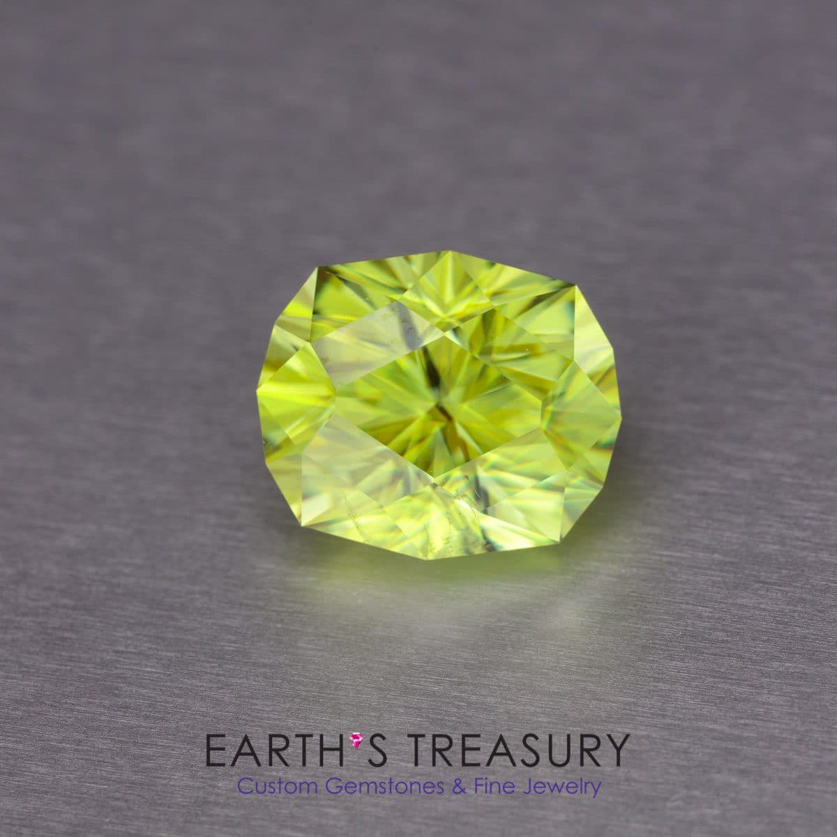yellow gemstones - 4.77ct yellow-green sphene