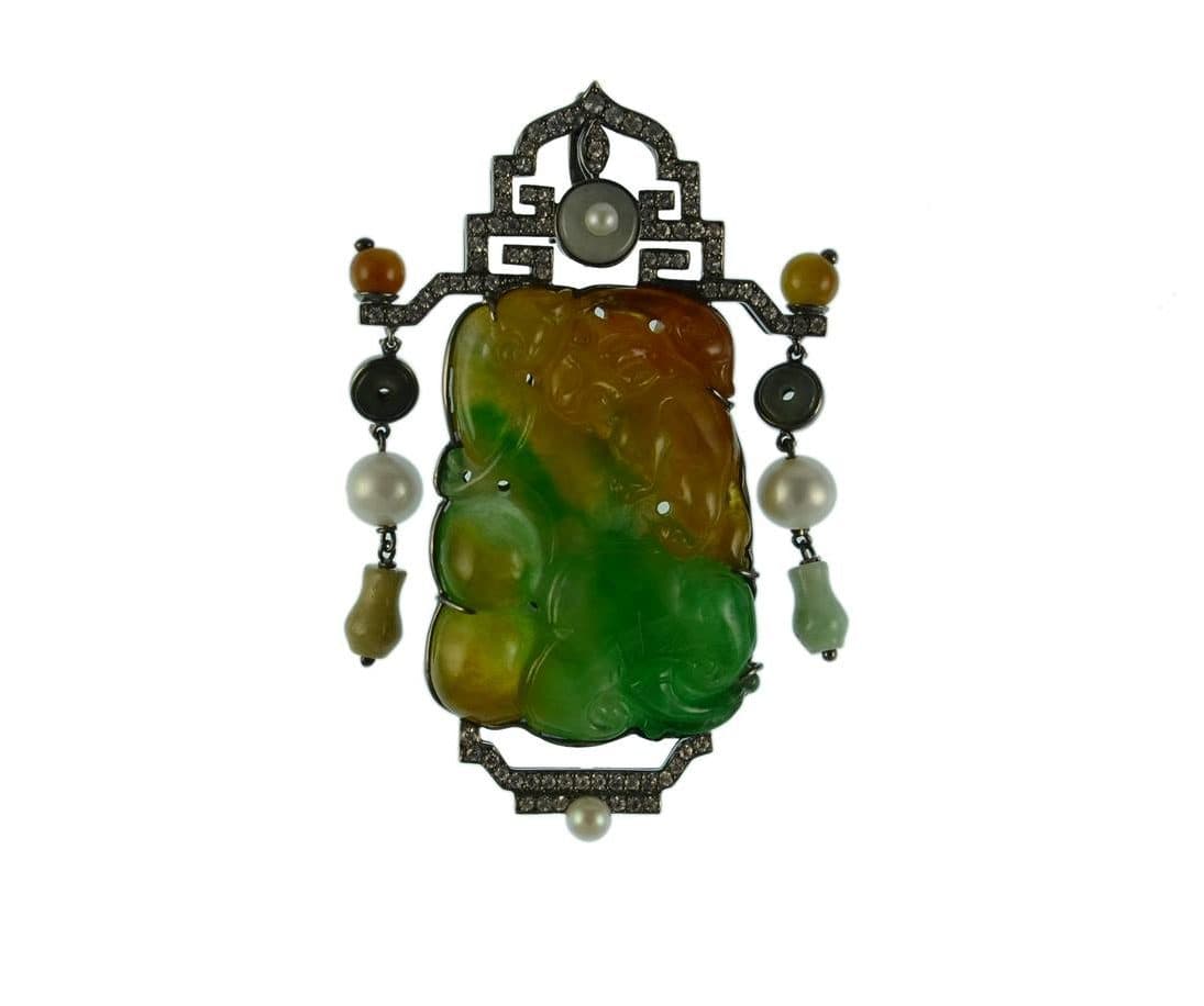 yellow gemstones - Fei Cui Jade