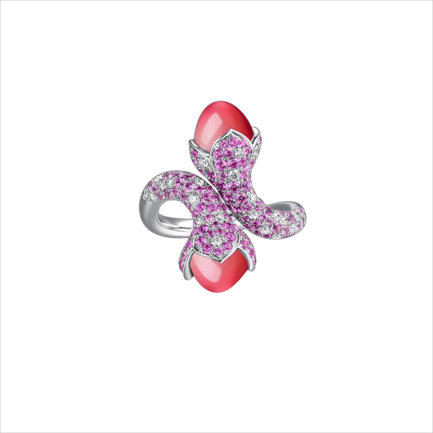 conch pearl buying guide - toi et moi ring