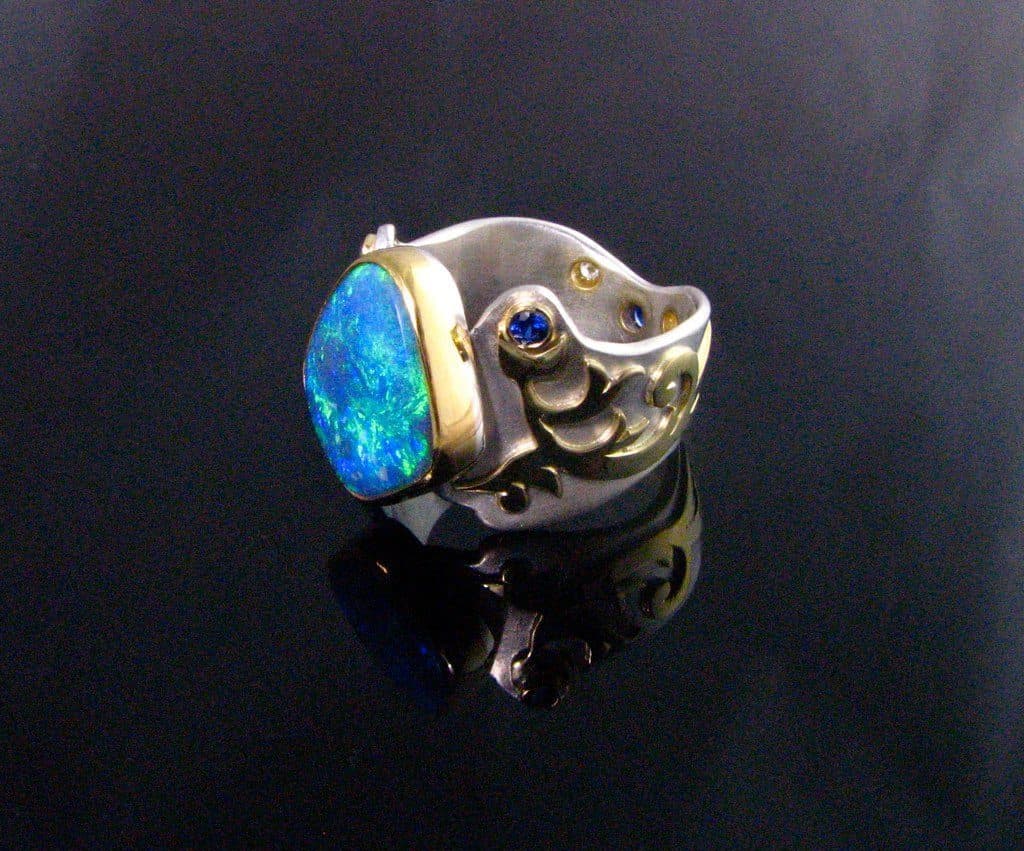 black opal ring - opal types