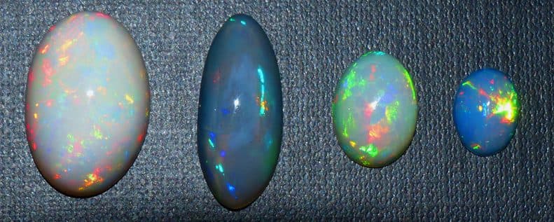 different body colors - opal types