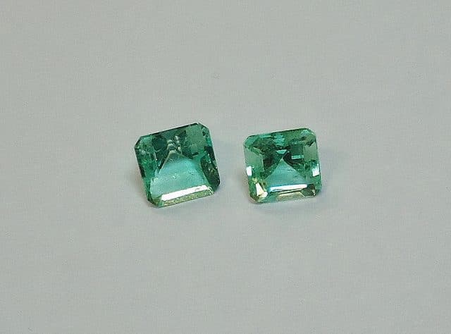Green Beryl Faceted Emerald Cut from Colombia