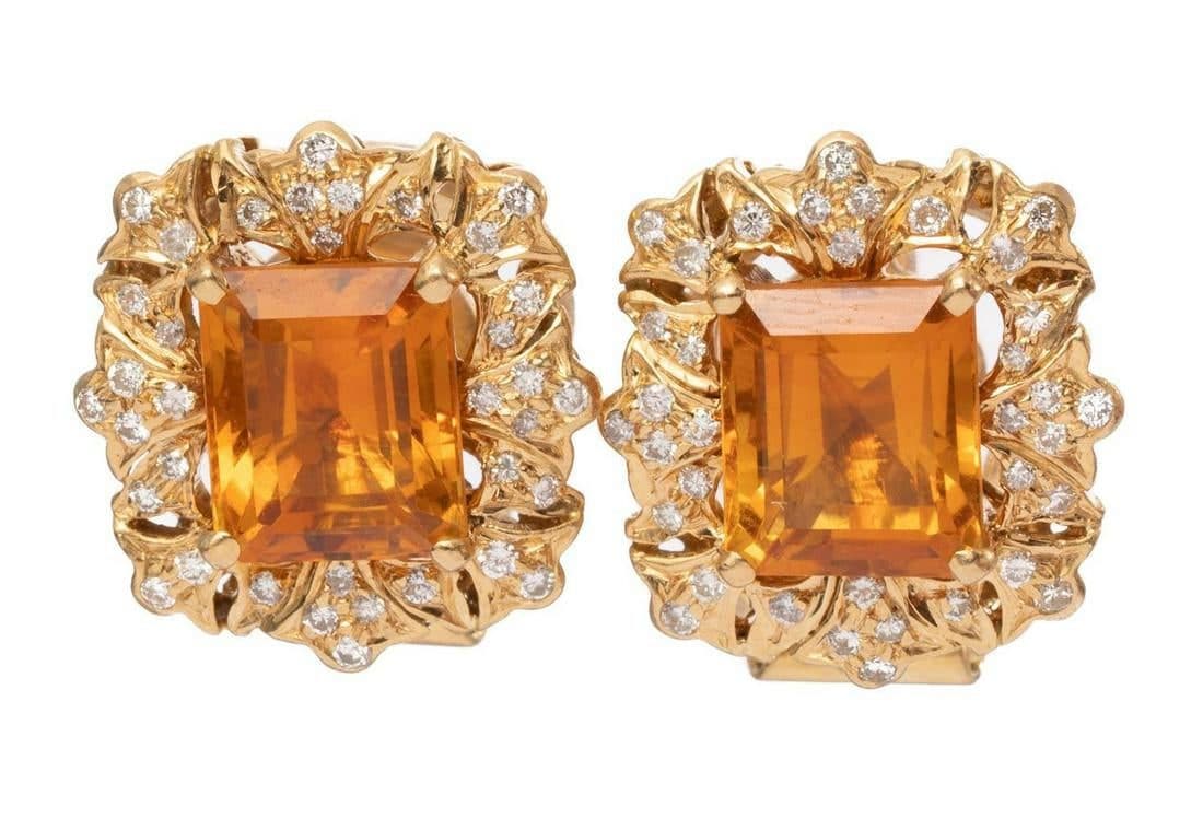 citrine earrings