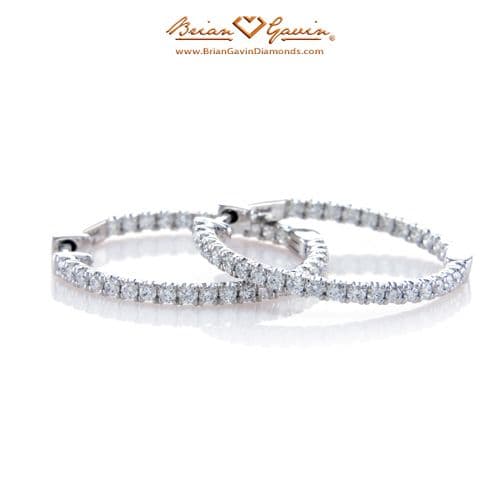 0.82ct Inside / Outside Hoops Brian Gavin
