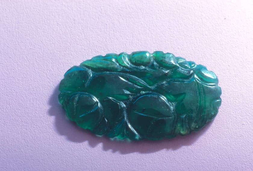 Translucent Green Jade Carved from Myanmar