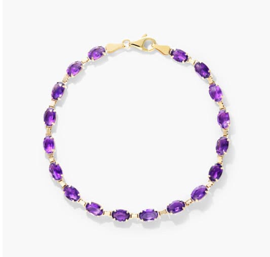 amethyst line bracelet james allen