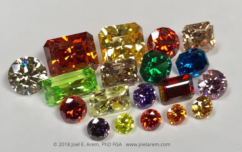 cubic zirconia - various colors