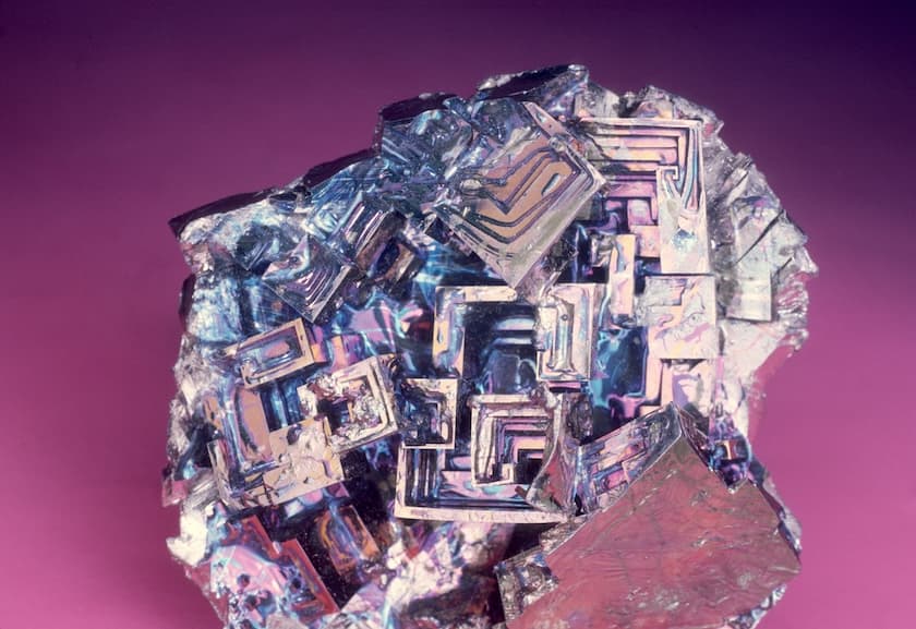 synthetic bismuth crystal