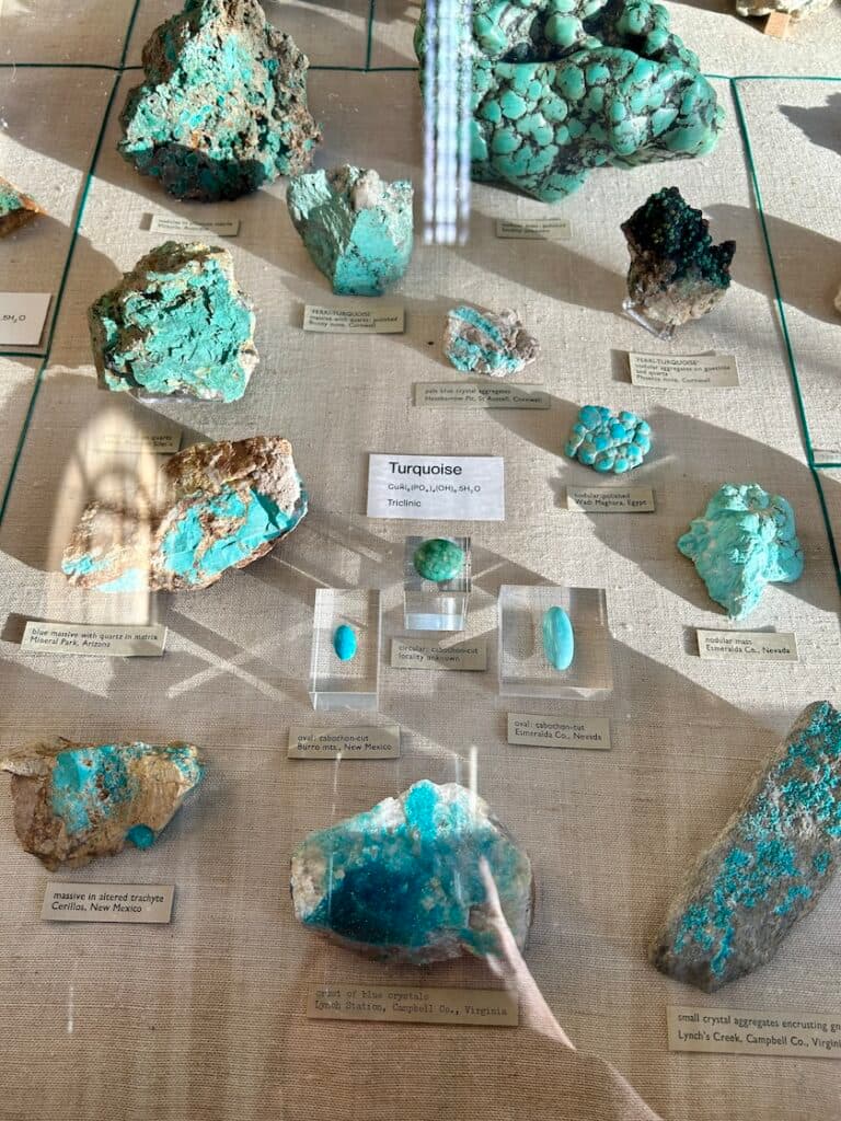 turquoise samples - phosphates