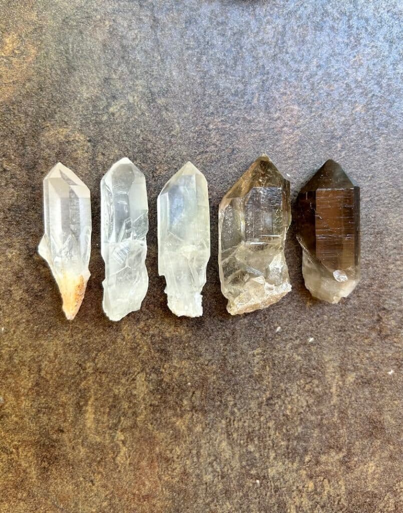 quartz crystals
