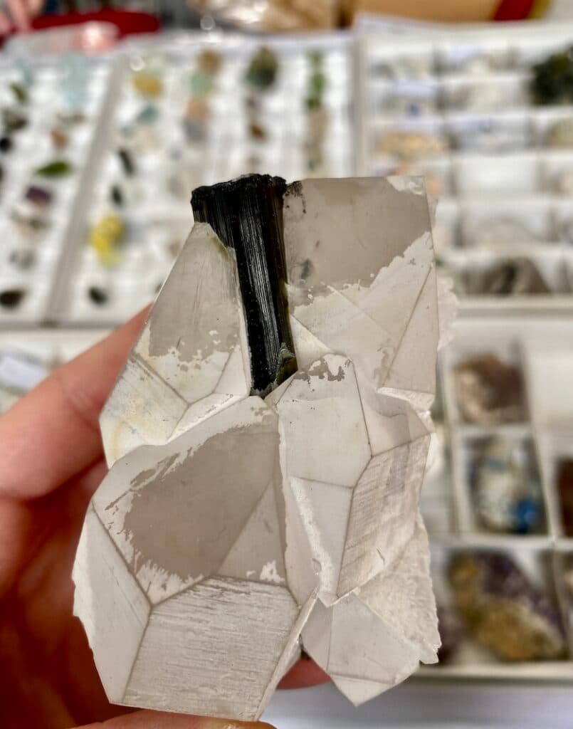 crystallography - quartz and tourmaline