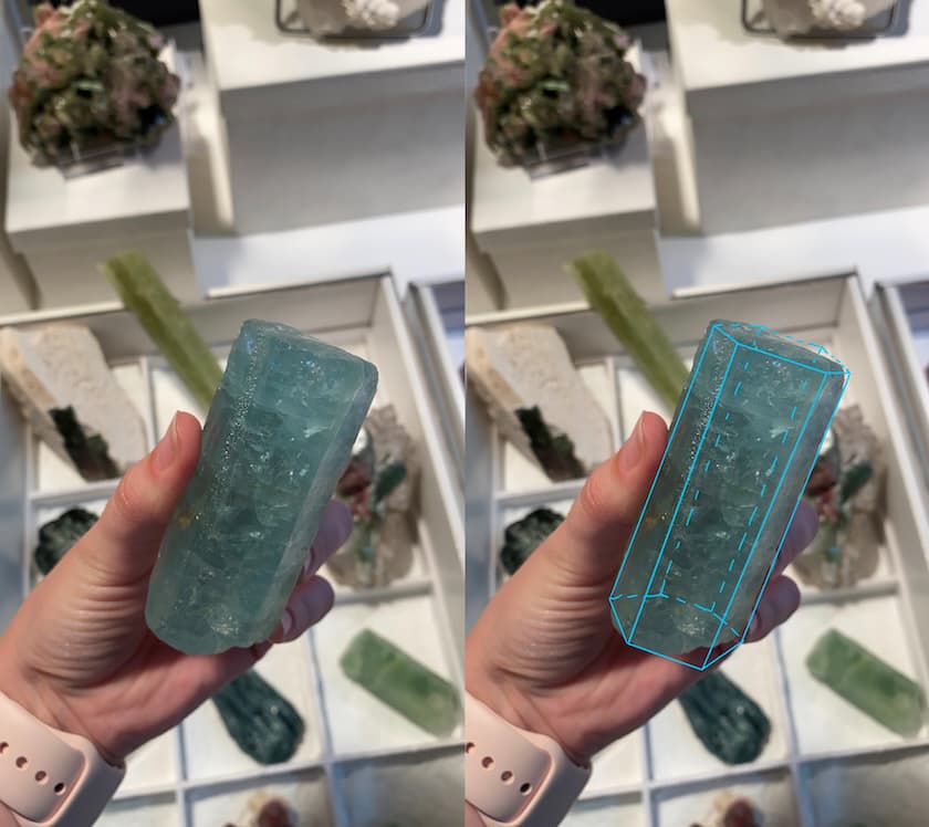 beryl prism with pinacoidal terminations - crystallography