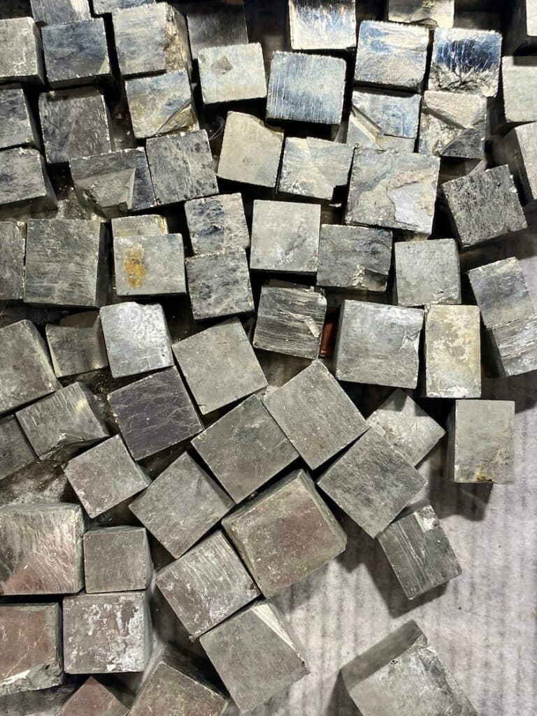 pyrite hexahedrons