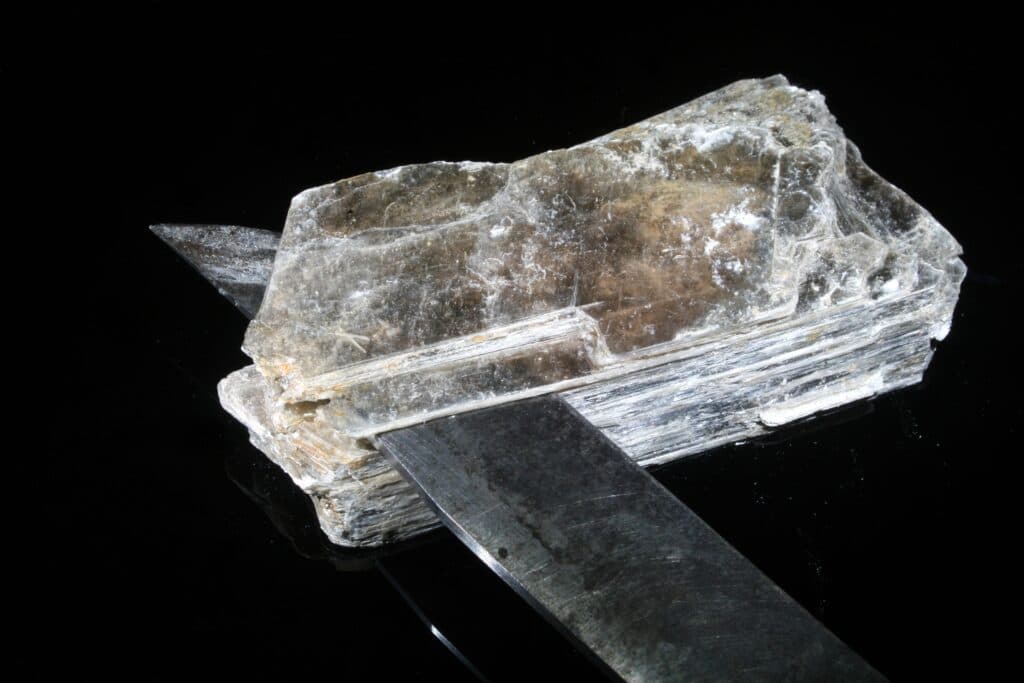 Muscovite mineral is doubly refractive.