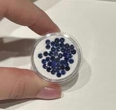 3mm blue sapphire melee Tim Roark Inc.