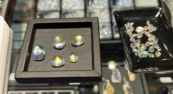 rainbow moonstones Boston Gems, Inc.