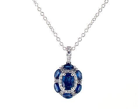 14K White Gold Imperial Sapphire and Diamond Necklace.jpg