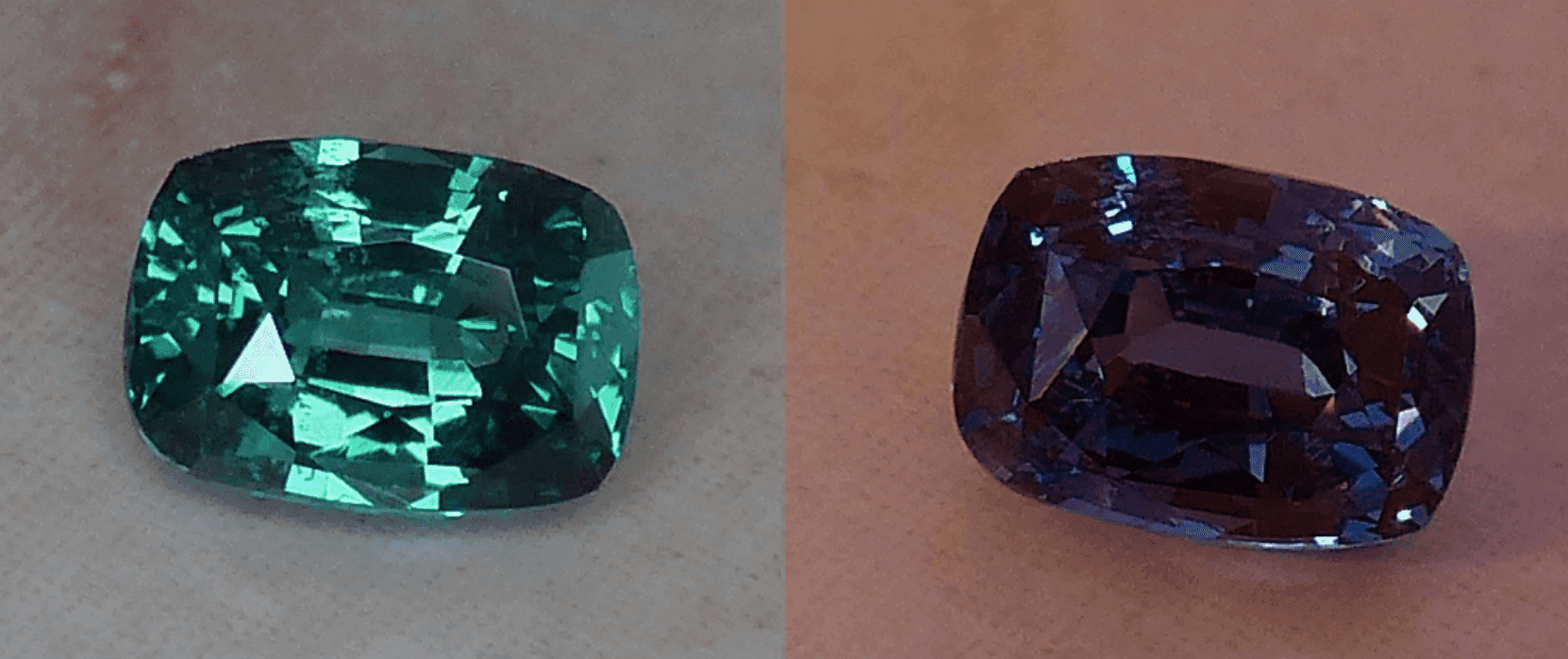 alexandrite - cushion