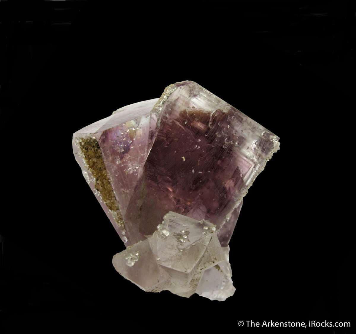 fluorite with quartz crystal