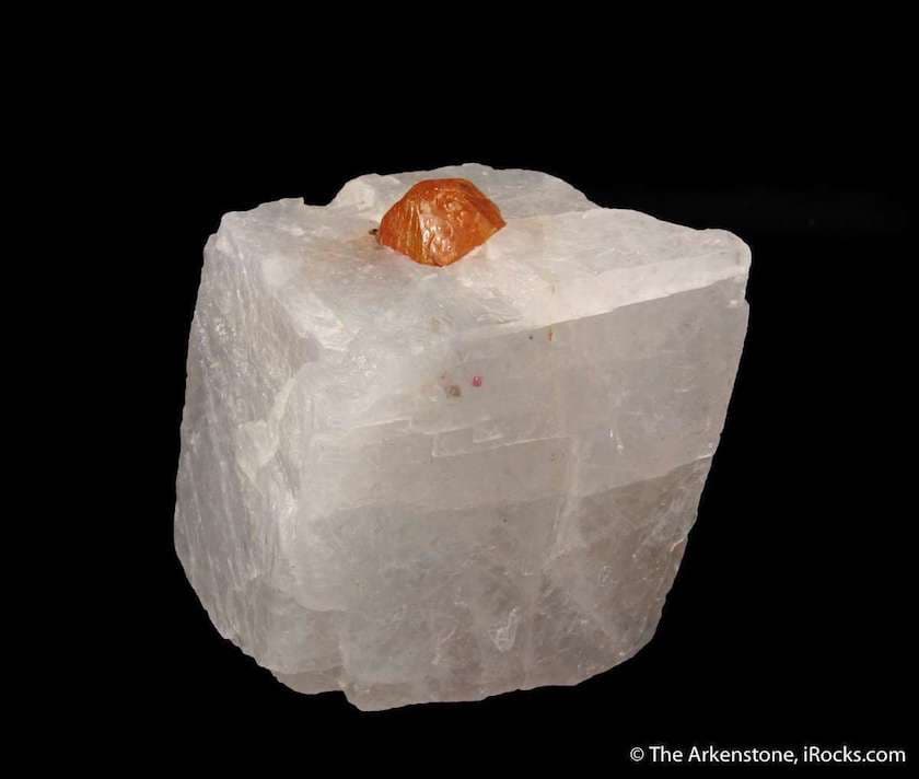 norbergite crystal, normal light, Myanmar - humite mineral series