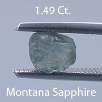 Rough version of Round Brilliant Cut Sapphire