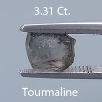 Rough version of Fancy Square Brilliant Cut Tourmaline
