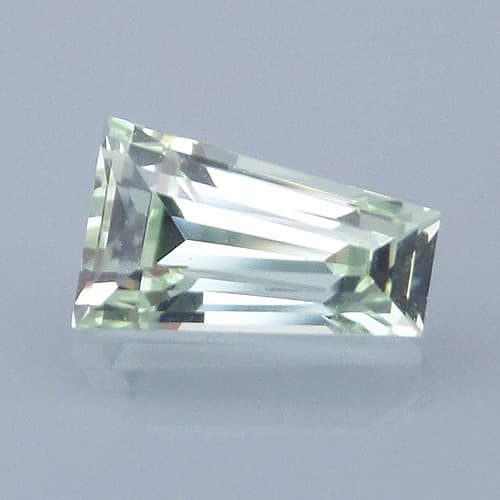 Finished version of Tapered Baguette Cut Grossular Garnet