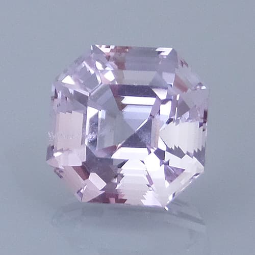 Finished version of Asscher Cut Amethyst